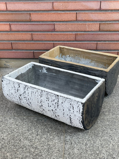 セメントプランター 33cm 中型 耐久性抜群 屋外ガーデニング 庭園用 NoelHatch