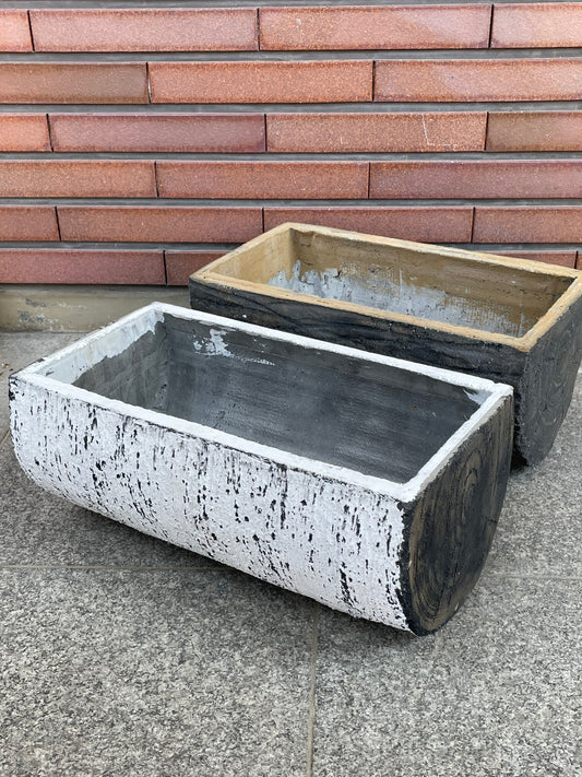 セメントプランター 33cm 中型 耐久性抜群 屋外ガーデニング 庭園用 NoelHatch