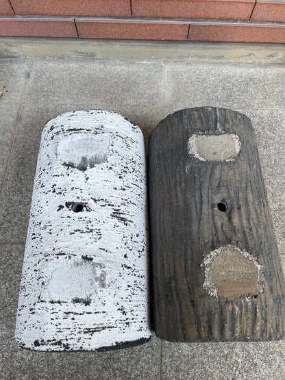 セメントプランター 33cm 側面 重厚感 左官技術