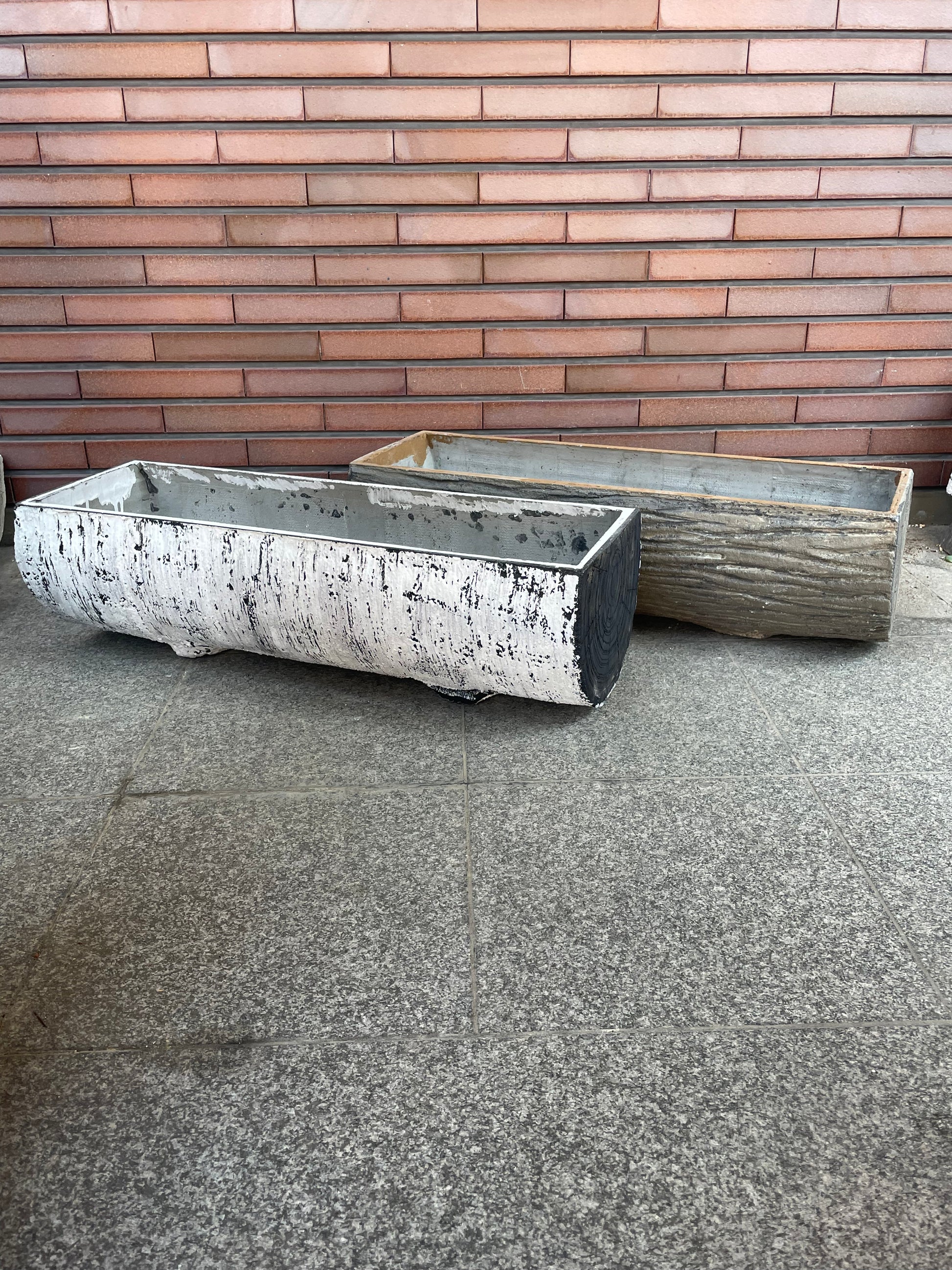 セメントプランター 63cm 側面 重厚感 左官一級技能士 制作